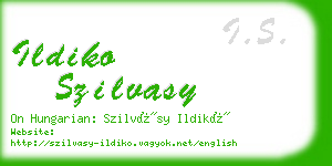 ildiko szilvasy business card